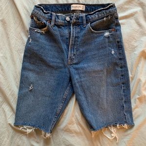 Abercrombie and Fitch Blue jean shorts